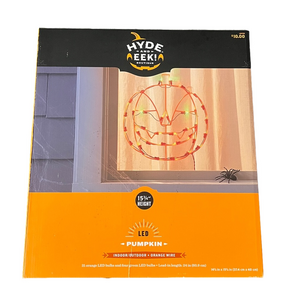 Hyde & EEK! LED Pumpkin Light window decoration- Orange